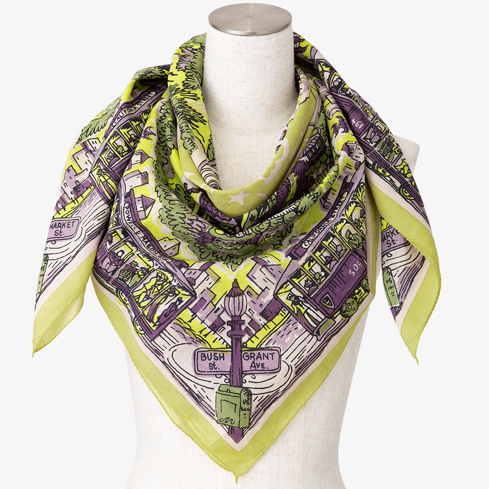SF マップスカーフ Yellow / BBB1313-SF-c4