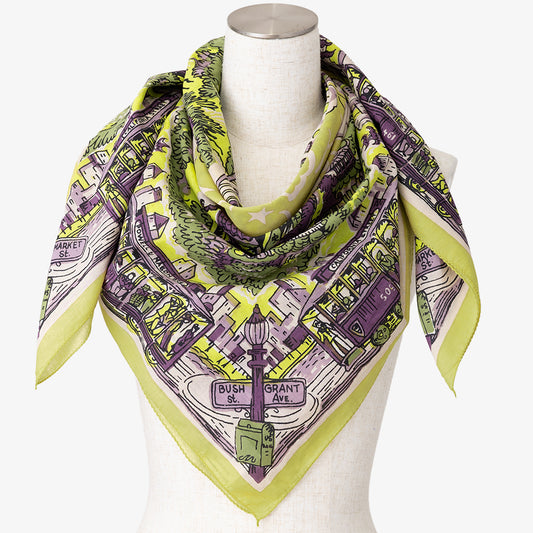 SF マップスカーフ Yellow / BBB1313-SF-c4