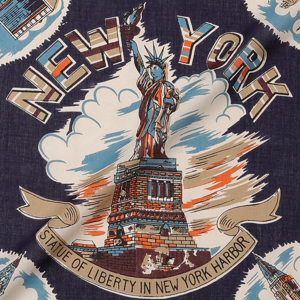ニューヨーク２ マッププリント バンダナ Navy / BBB1312-NY2-c1