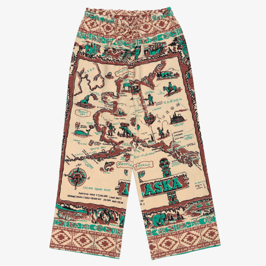 Cotton Flannel Easy Pants / BM80320NY-FN-26fw-c1 ALASKA Brown