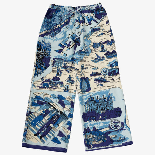 フランネルイージーパンツ NEW YORK Blue / BM80320NY-FN-25fw-c1