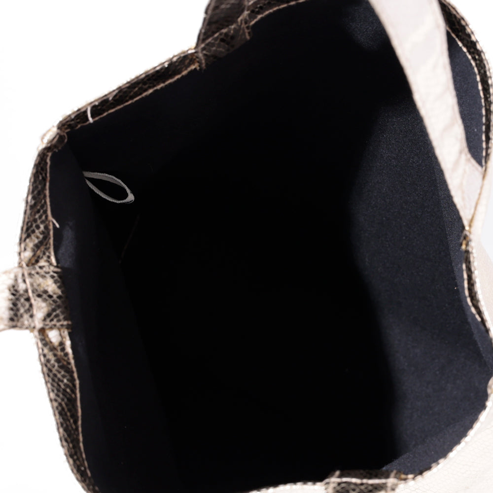 Python シャイニーアウトステッチトート Gold  / PD-100-26ss-c2