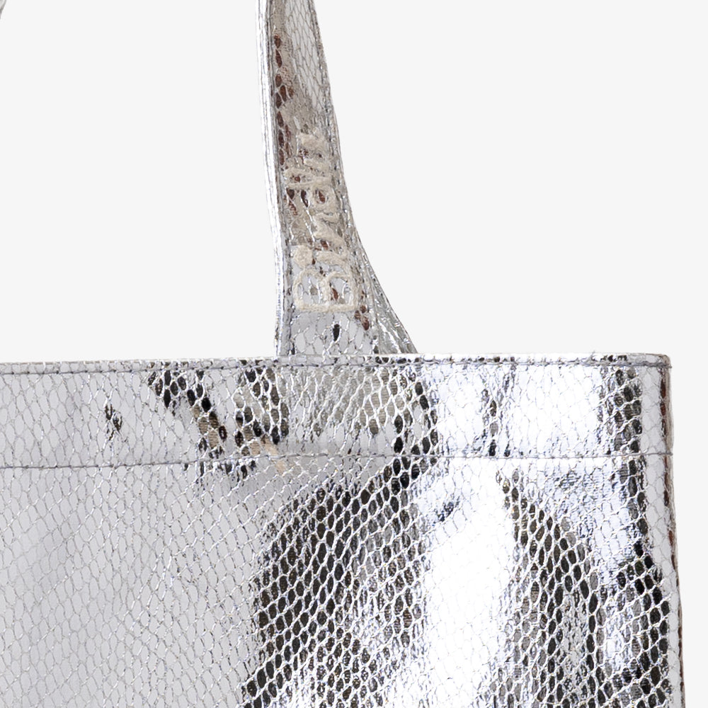 Python シャイニートートバッグ Silver / PD-101-26ss-c1