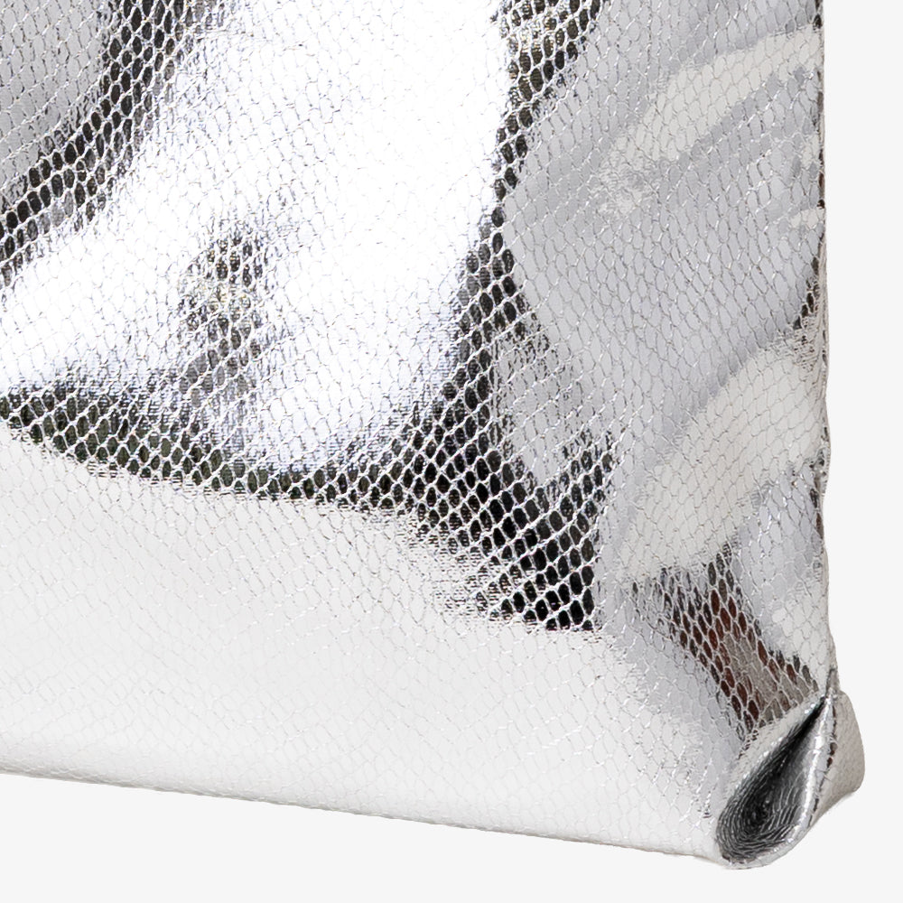 Python シャイニートートバッグ Silver / PD-101-26ss-c1