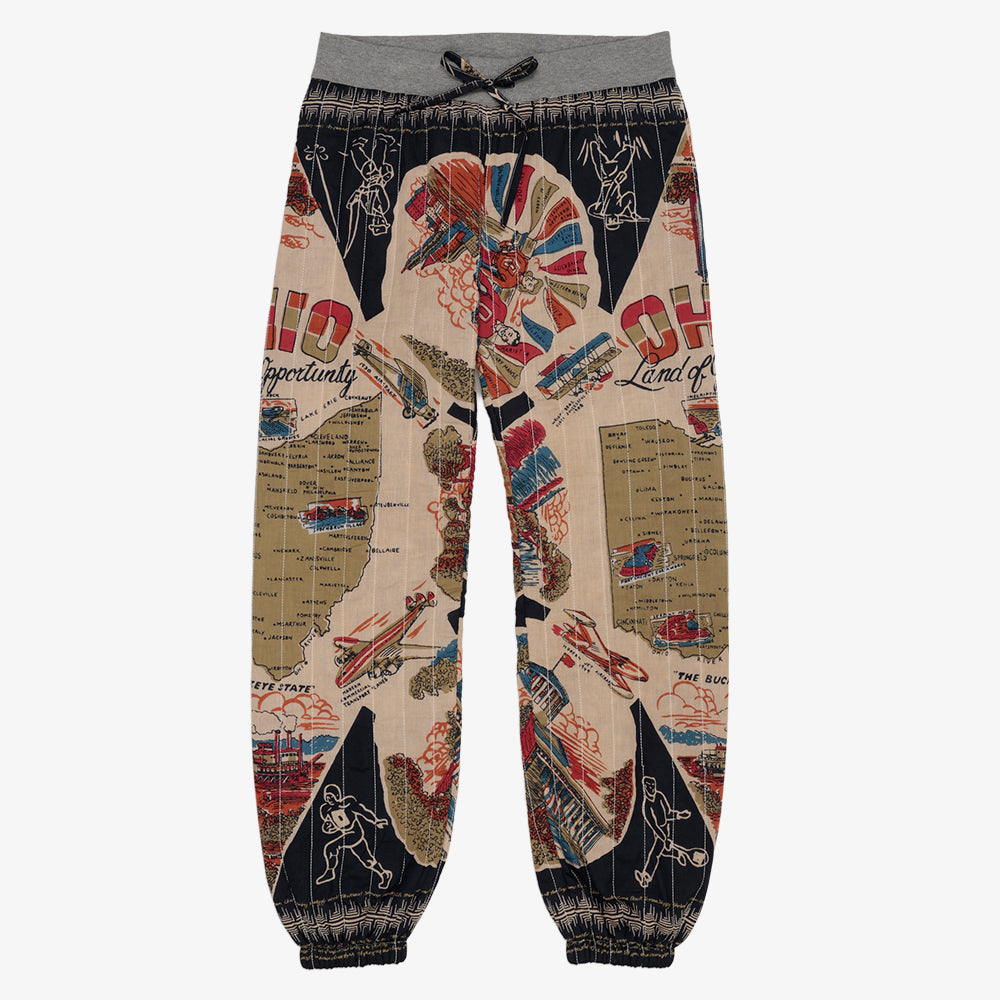 Cotton Quilt Easy Pants / PIM62-24vMap-26fw-c1 OHIO Navy