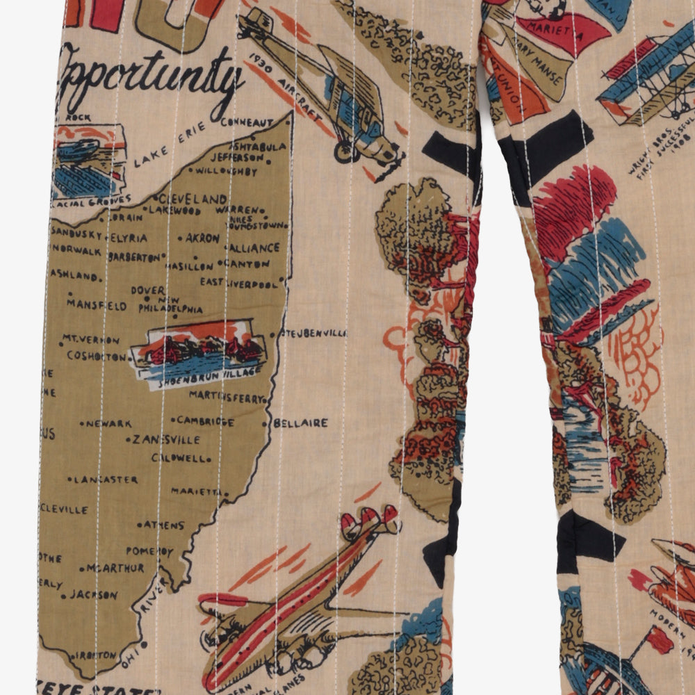 Cotton Quilt Easy Pants / PIM62-24vMap-26fw-c1 OHIO Navy