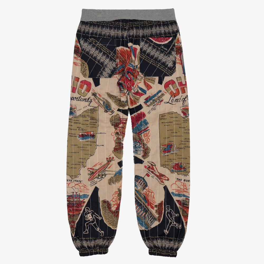 Cotton Quilt Easy Pants / PIM62-24vMap-26fw-c1 OHIO Navy
