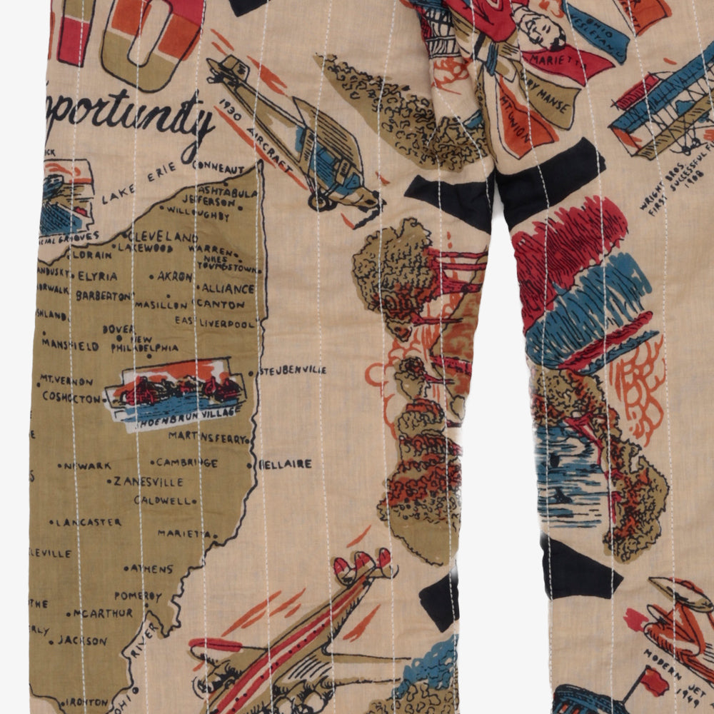 Cotton Quilt Easy Pants / PIM62-24vMap-26fw-c1 OHIO Navy