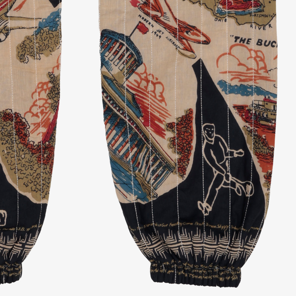 Cotton Quilt Easy Pants / PIM62-24vMap-26fw-c1 OHIO Navy