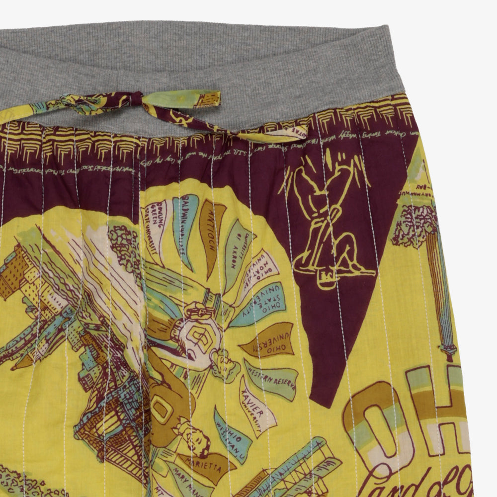 Cotton Quilt Easy Pants / PIM62-24vMap-26fw-c2 OHIO Yellow
