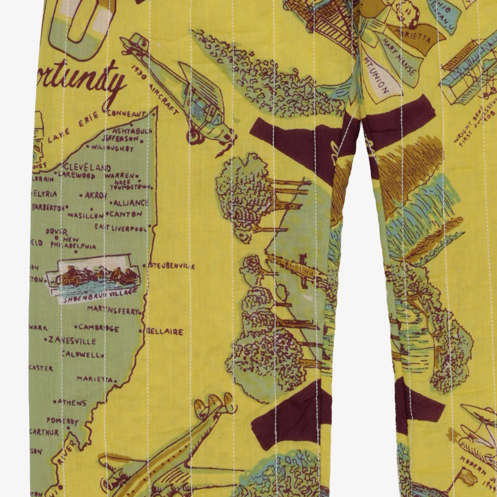 Cotton Quilt Easy Pants / PIM62-24vMap-26fw-c2 OHIO Yellow