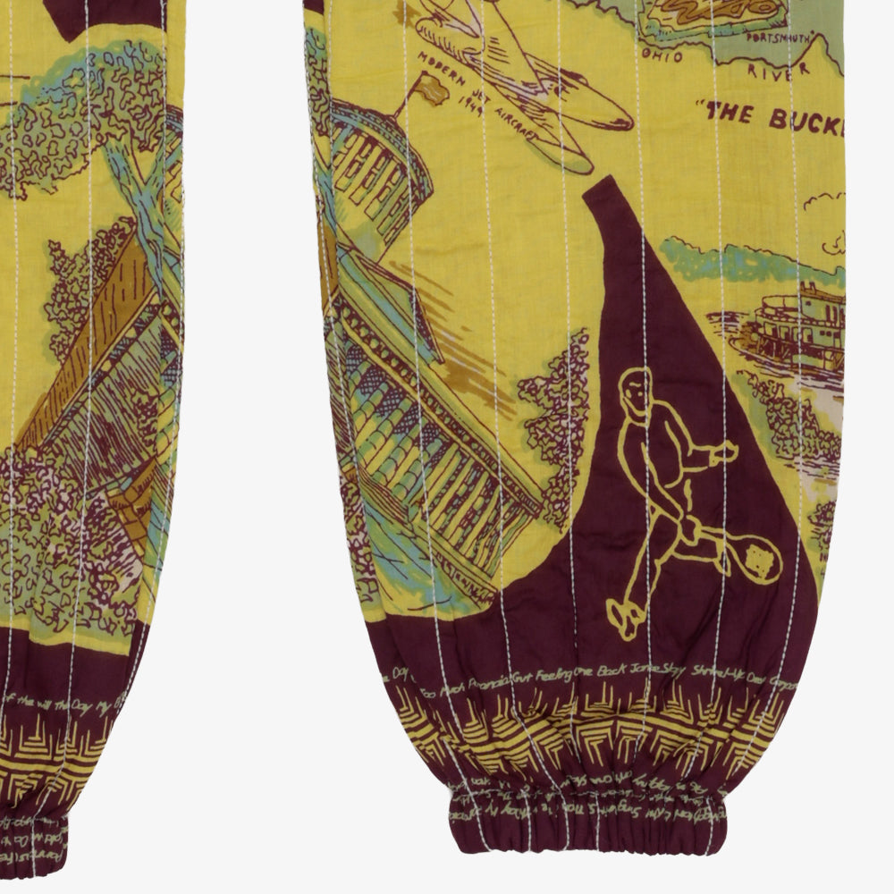 Cotton Quilt Easy Pants / PIM62-24vMap-26fw-c2 OHIO Yellow