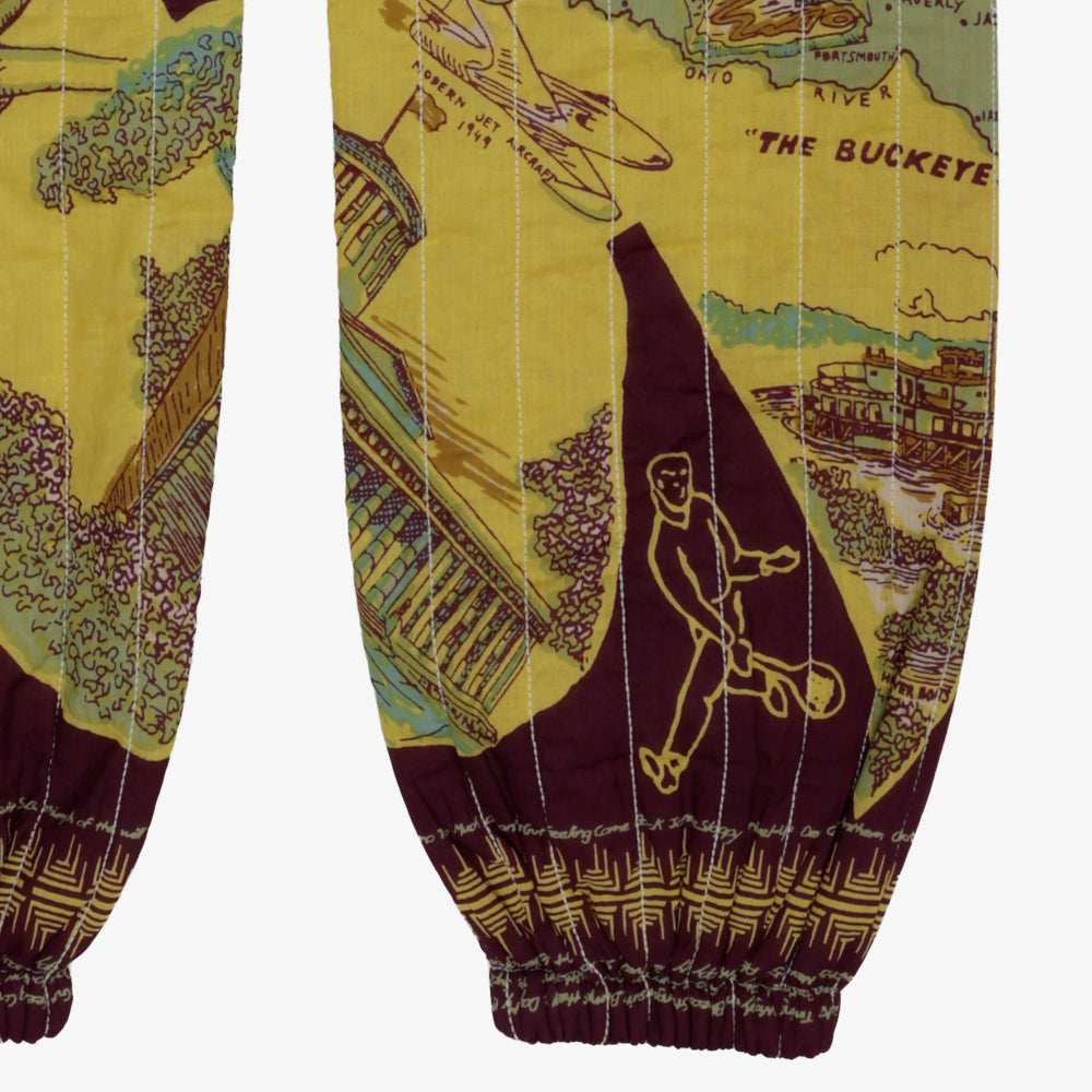 Cotton Quilt Easy Pants / PIM62-24vMap-26fw-c2 OHIO Yellow