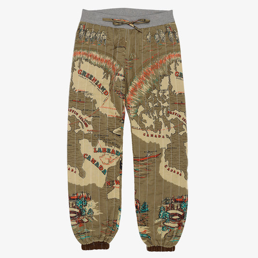 Cotton Quilt Easy Pants / PIM62-24vMap-26fw-c3 GREENLAND Olive
