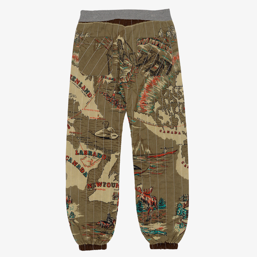 Cotton Quilt Easy Pants / PIM62-24vMap-26fw-c3 GREENLAND Olive