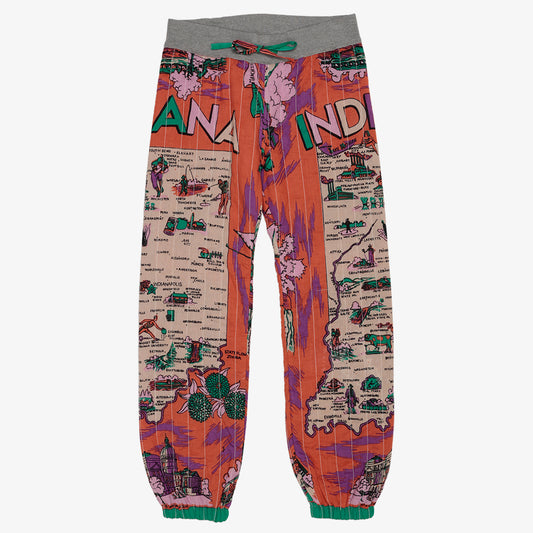 Cotton Quilt Easy Pants / PIM62-24vMap-26fw-c4 INDIANA Pink