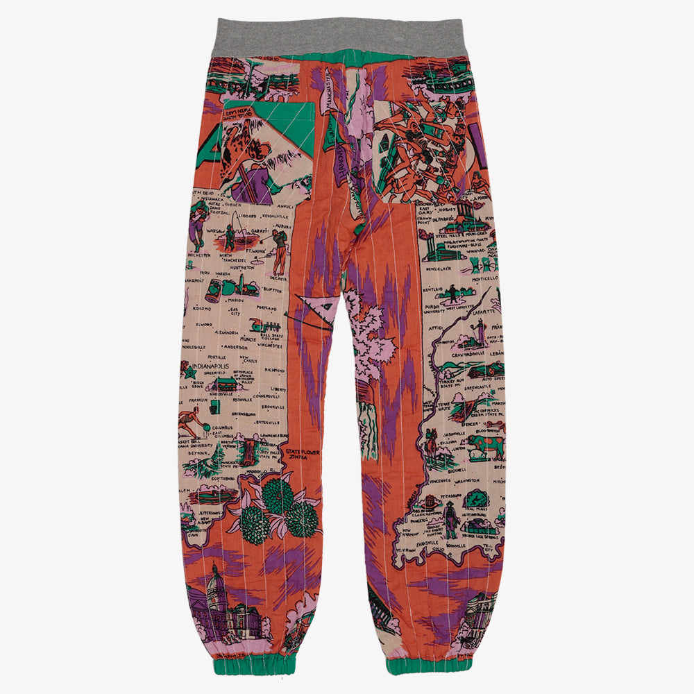 Cotton Quilt Easy Pants / PIM62-24vMap-26fw-c4 INDIANA Pink