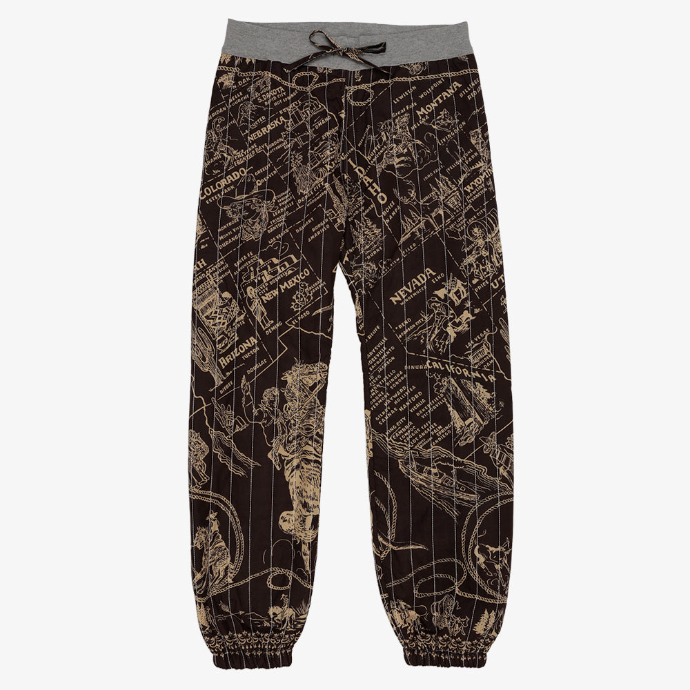 Cotton Quilt Easy Pants / PIM62-24vMap-26fw-c5 MIDWEST Ebony
