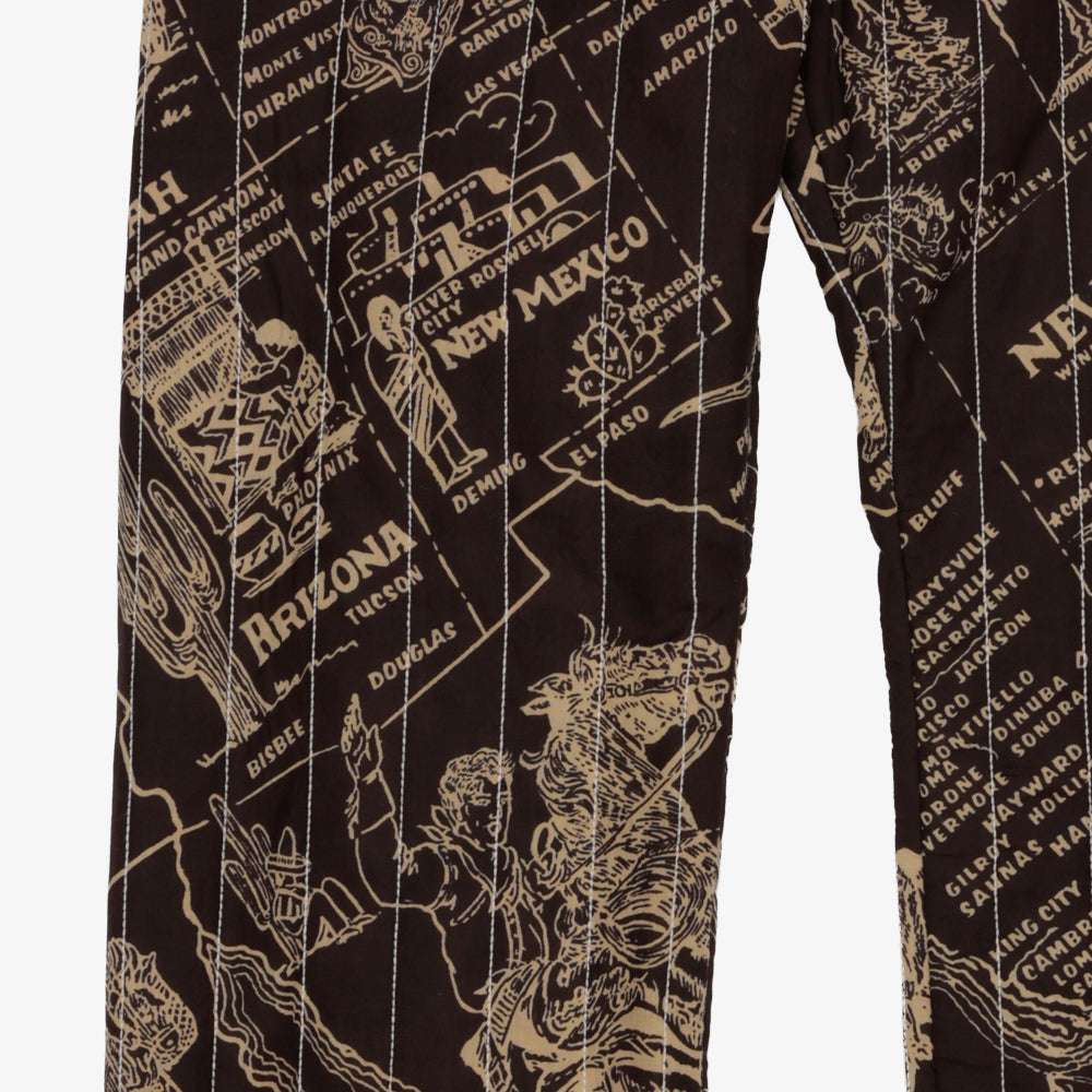 Cotton Quilt Easy Pants / PIM62-24vMap-26fw-c5 MIDWEST Ebony