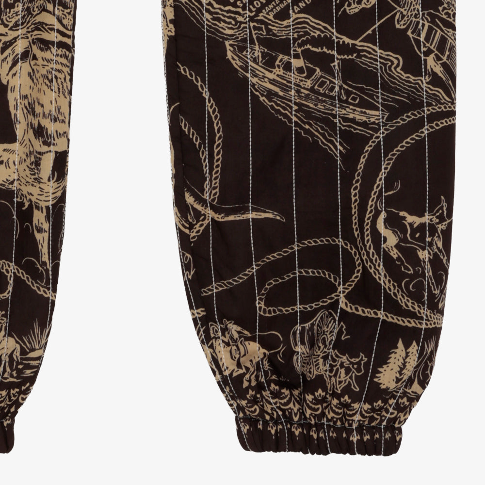Cotton Quilt Easy Pants / PIM62-24vMap-26fw-c5 MIDWEST Ebony