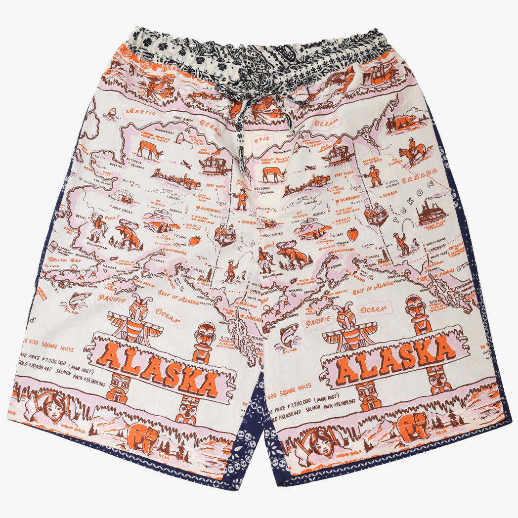 Crazy Pattern Easy Shorts Alaska Orange