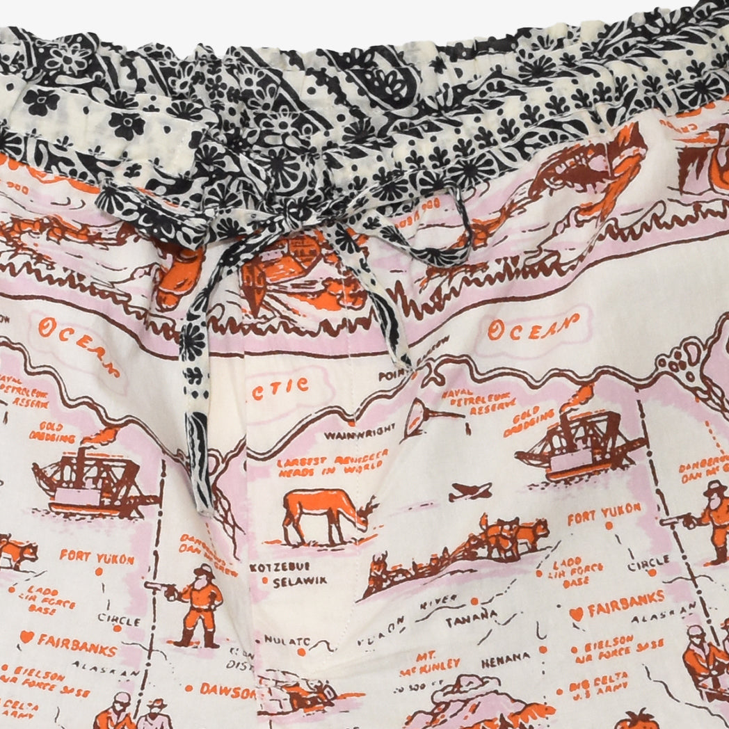 Crazy Pattern Easy Shorts Alaska Orange