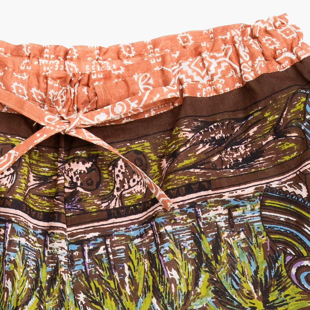 コットン 40's Cambric ショートパンツ Acapulco Brown / PIM71-26MS2-c1