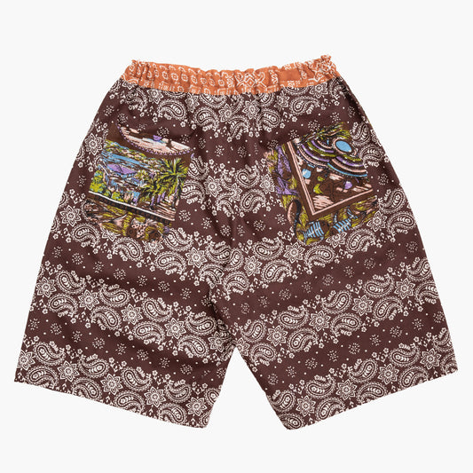 Cotton 40's Cambric Shorts Acapulco Brown / PIM71-26MS2-c1