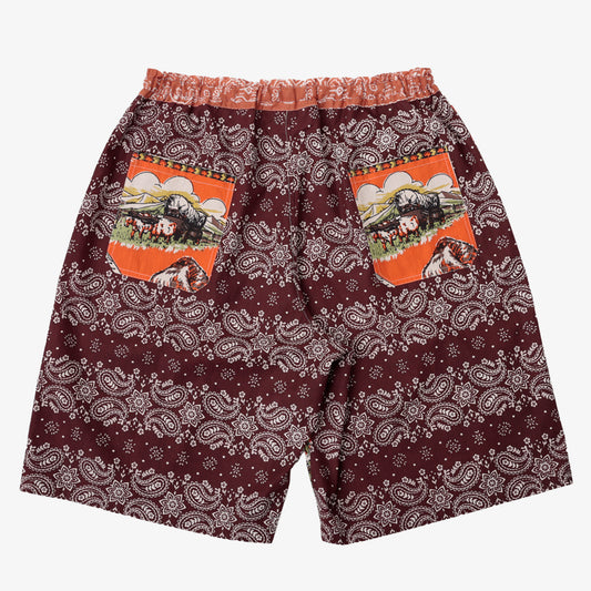 Cotton 40's Cambric Shorts Cal3 Orange / PIM71-26MS2-c3