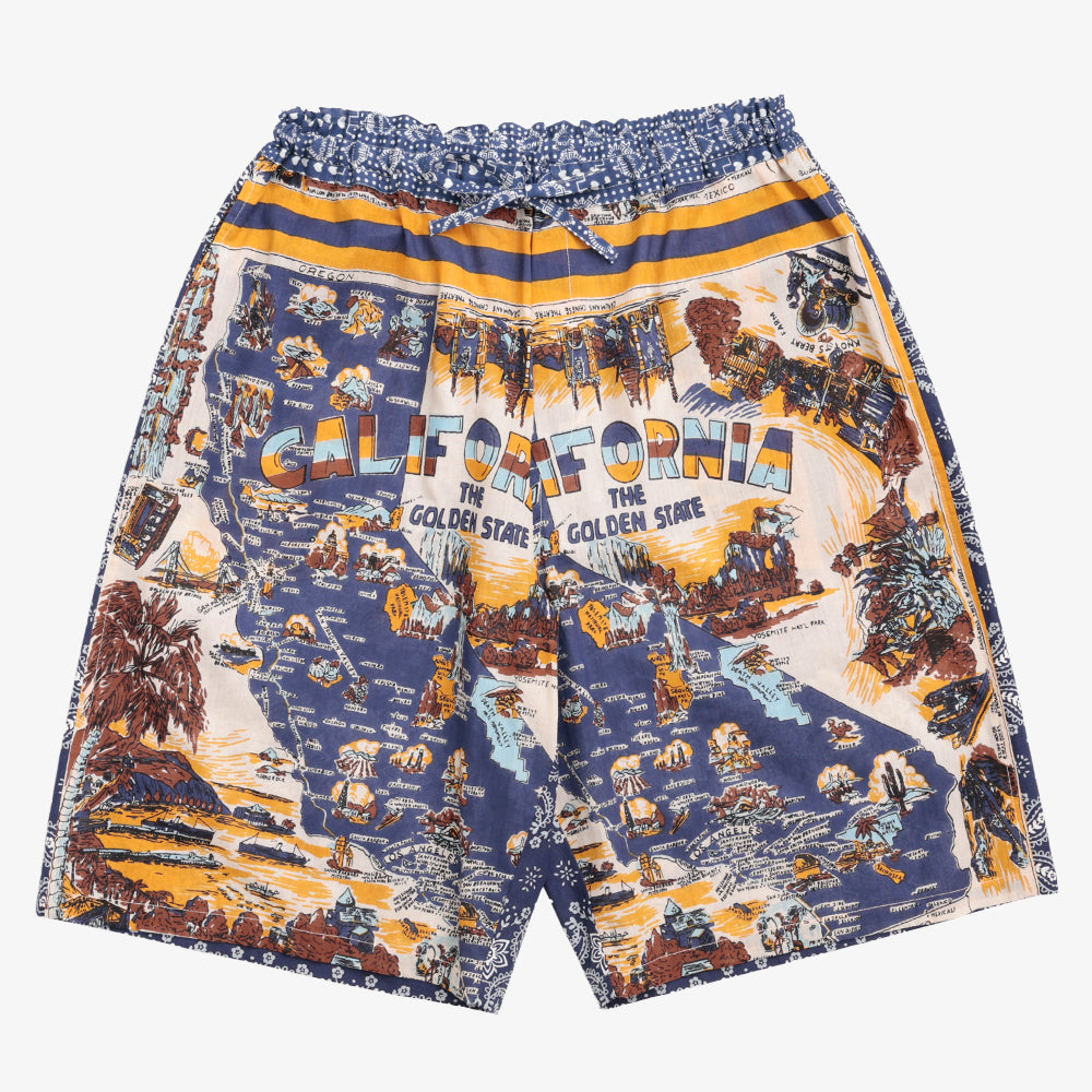 コットン 40's Cambric ショートパンツ Cal3 Navy / PIM71-26MS2-c4