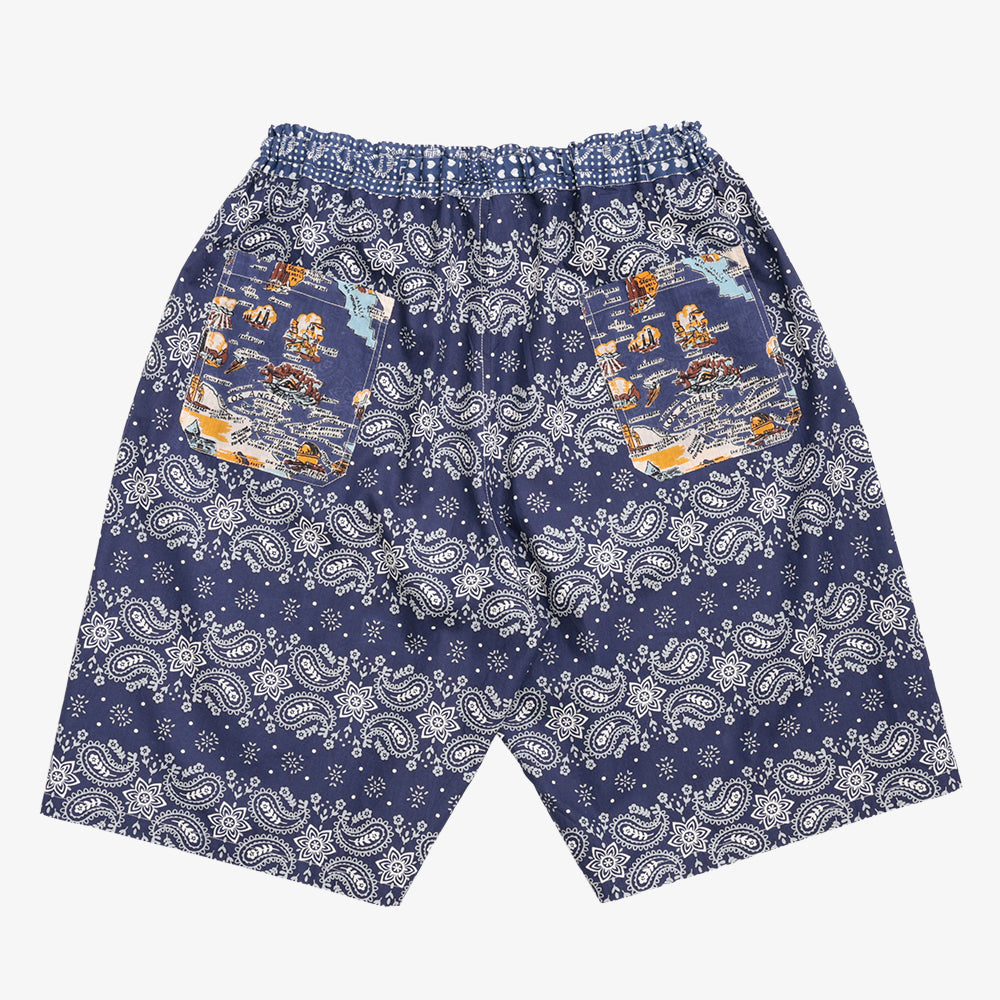 コットン 40's Cambric ショートパンツ Cal3 Navy / PIM71-26MS2-c4