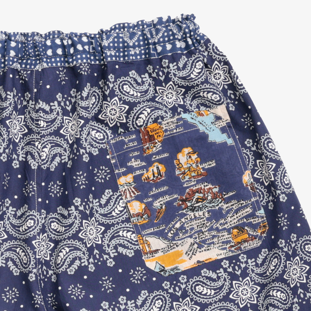 コットン 40's Cambric ショートパンツ Cal3 Navy / PIM71-26MS2-c4