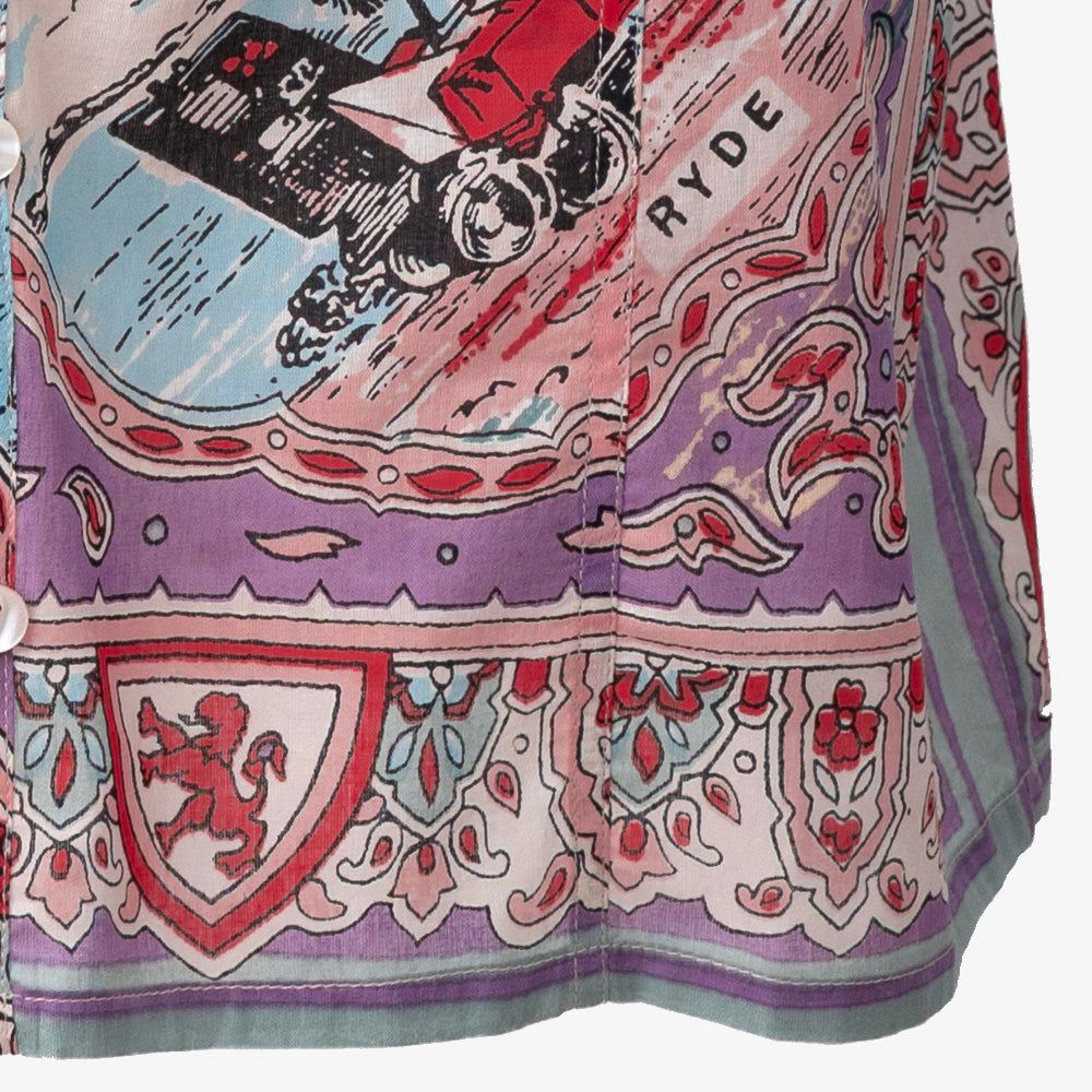 Wight Map Pullover Shirt Lavender / PIM8124Map-26ss-c1