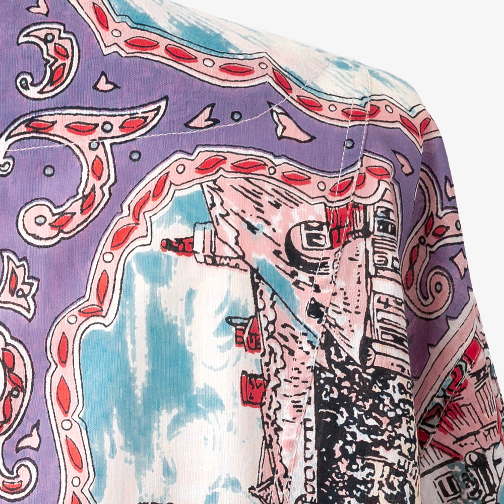 Wight Map Pullover Shirt Lavender / PIM8124Map-26ss-c1