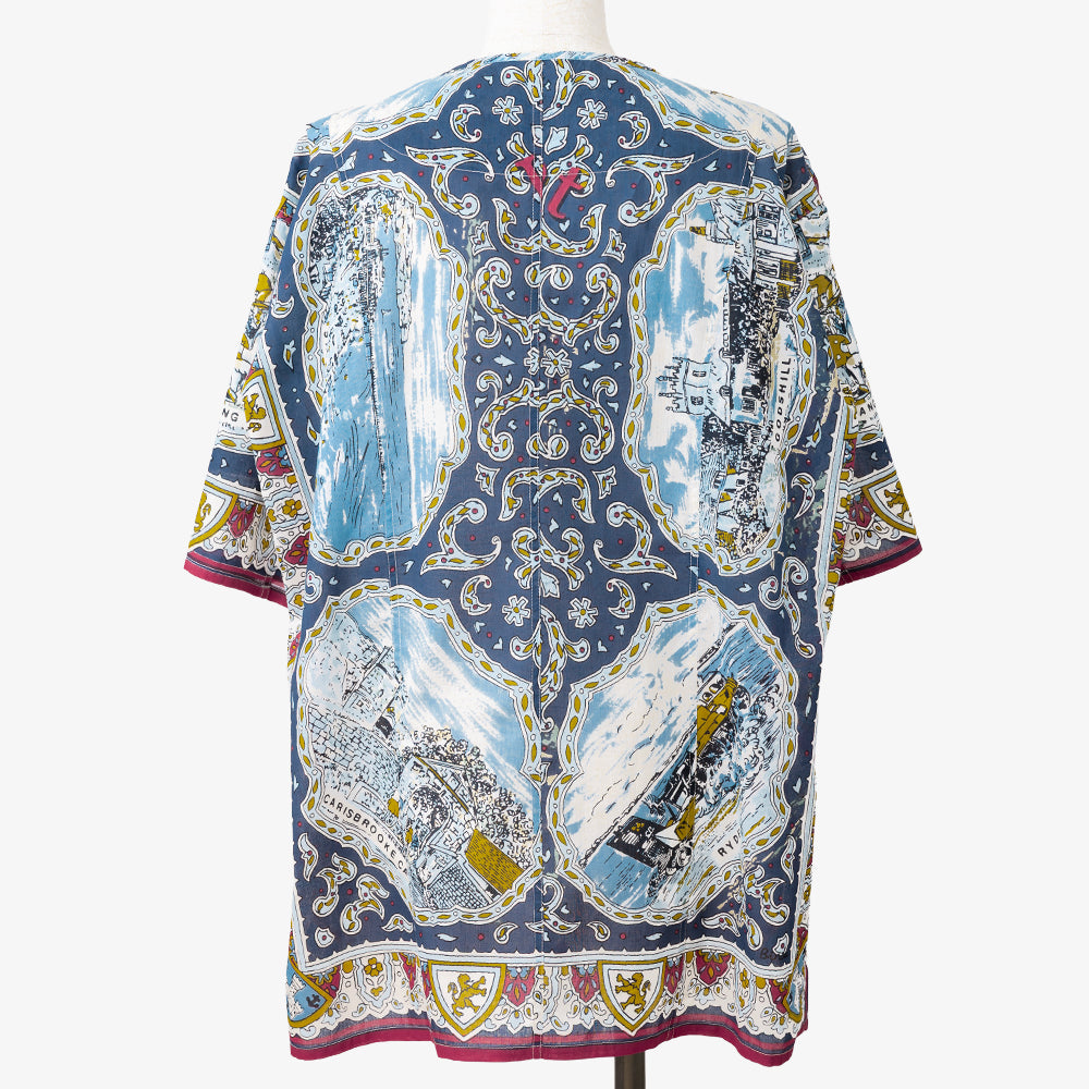 Wight Map Pullover Shirt Navy / PIM8124Map-26ss-c2
