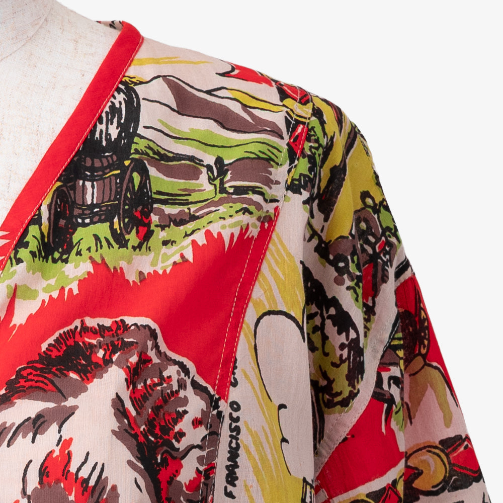 CA Map Pullover Shirt Orange / PIM8124Map-26ss-c3