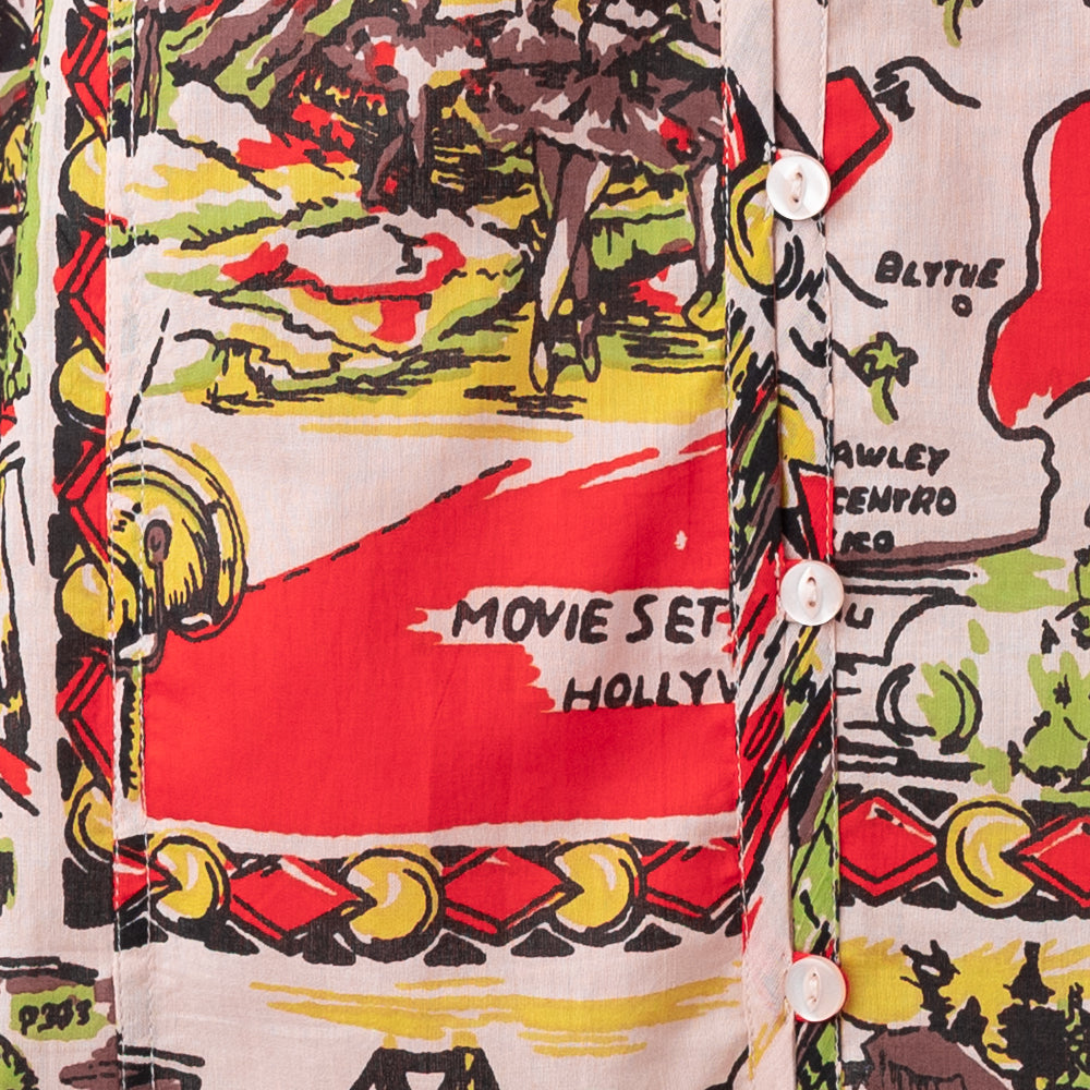 CA Map Pullover Shirt Orange / PIM8124Map-26ss-c3