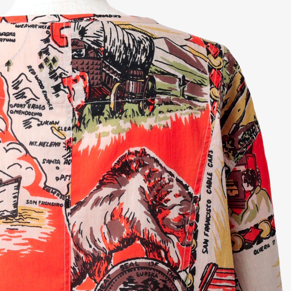 CA Map Pullover Shirt Orange / PIM8124Map-26ss-c3