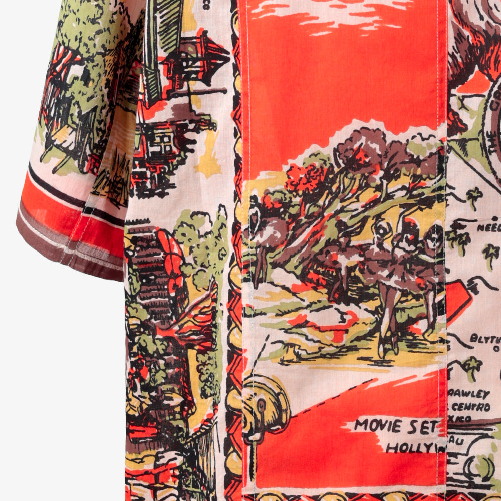 CA Map Pullover Shirt Orange / PIM8124Map-26ss-c3