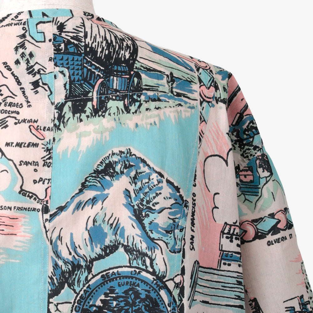 CA Map Pullover Shirt Blue / PIM8124Map-26ss-c4