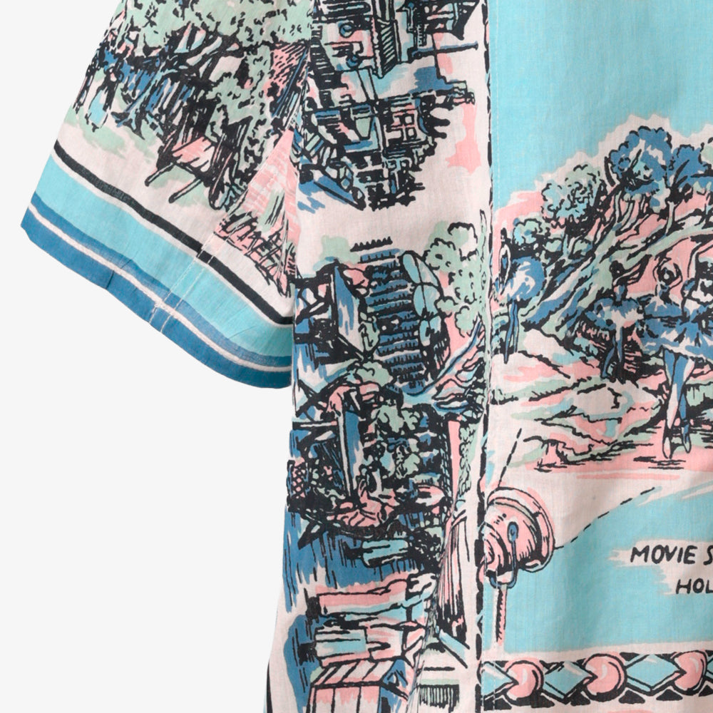 CA Map Pullover Shirt Blue / PIM8124Map-26ss-c4