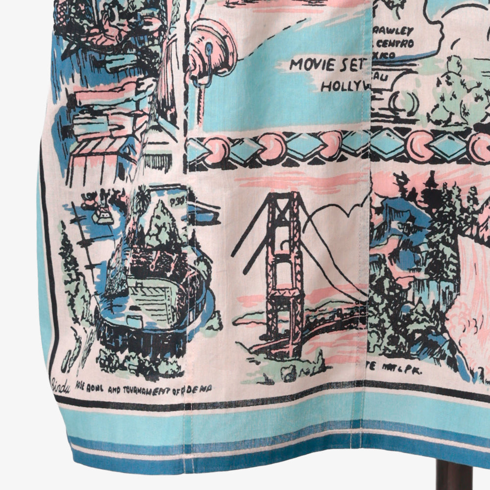 CA Map Pullover Shirt Blue / PIM8124Map-26ss-c4