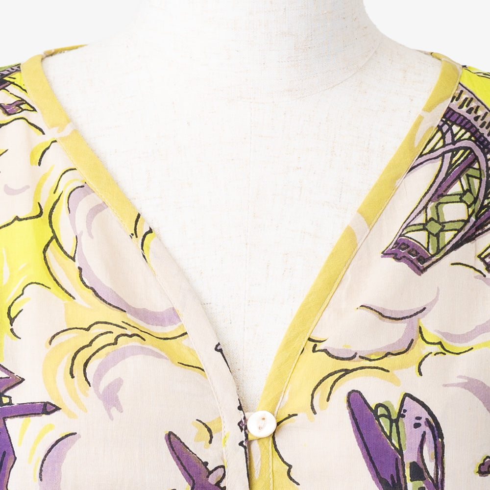 SF Map Pullover Shirt Yellow / PIM8124Map-26ss-c6