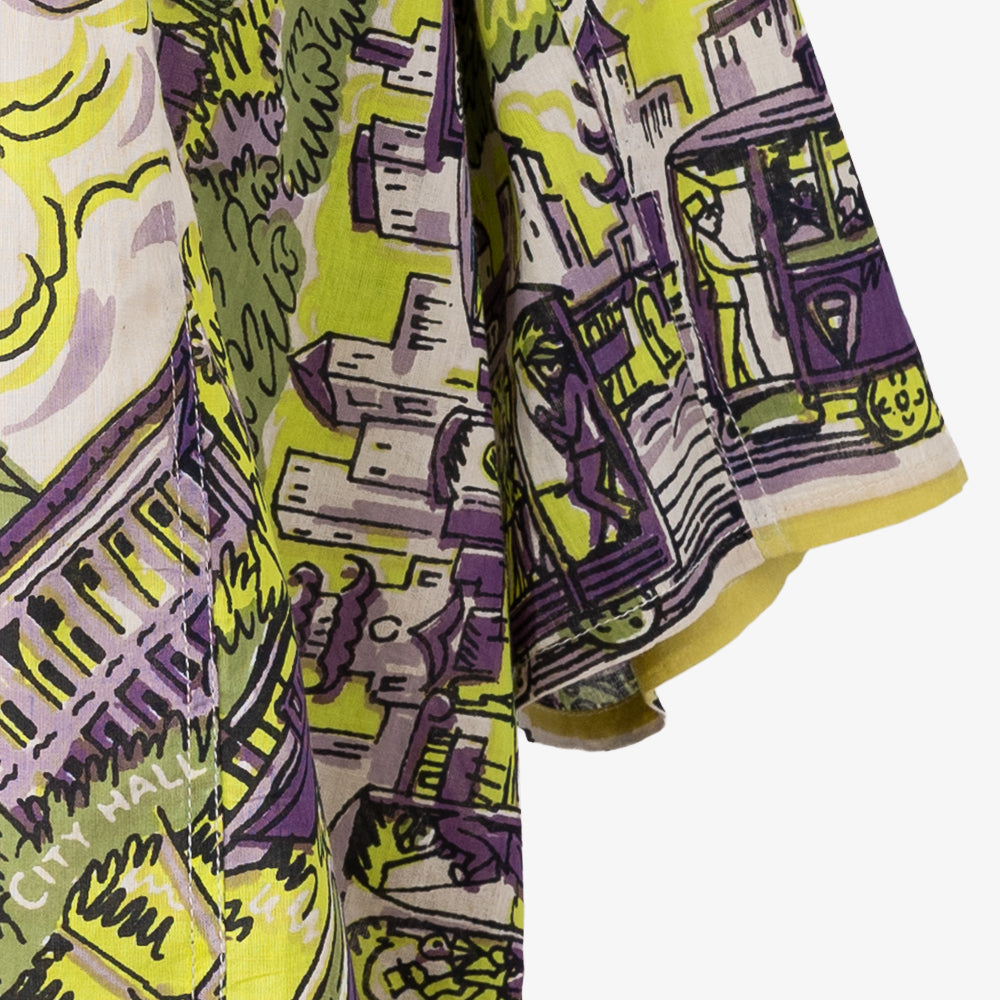SF Map Pullover Shirt Yellow / PIM8124Map-26ss-c6
