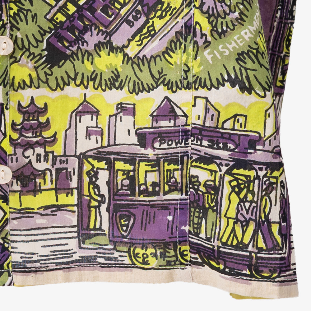 SF Map Pullover Shirt Yellow / PIM8124Map-26ss-c6