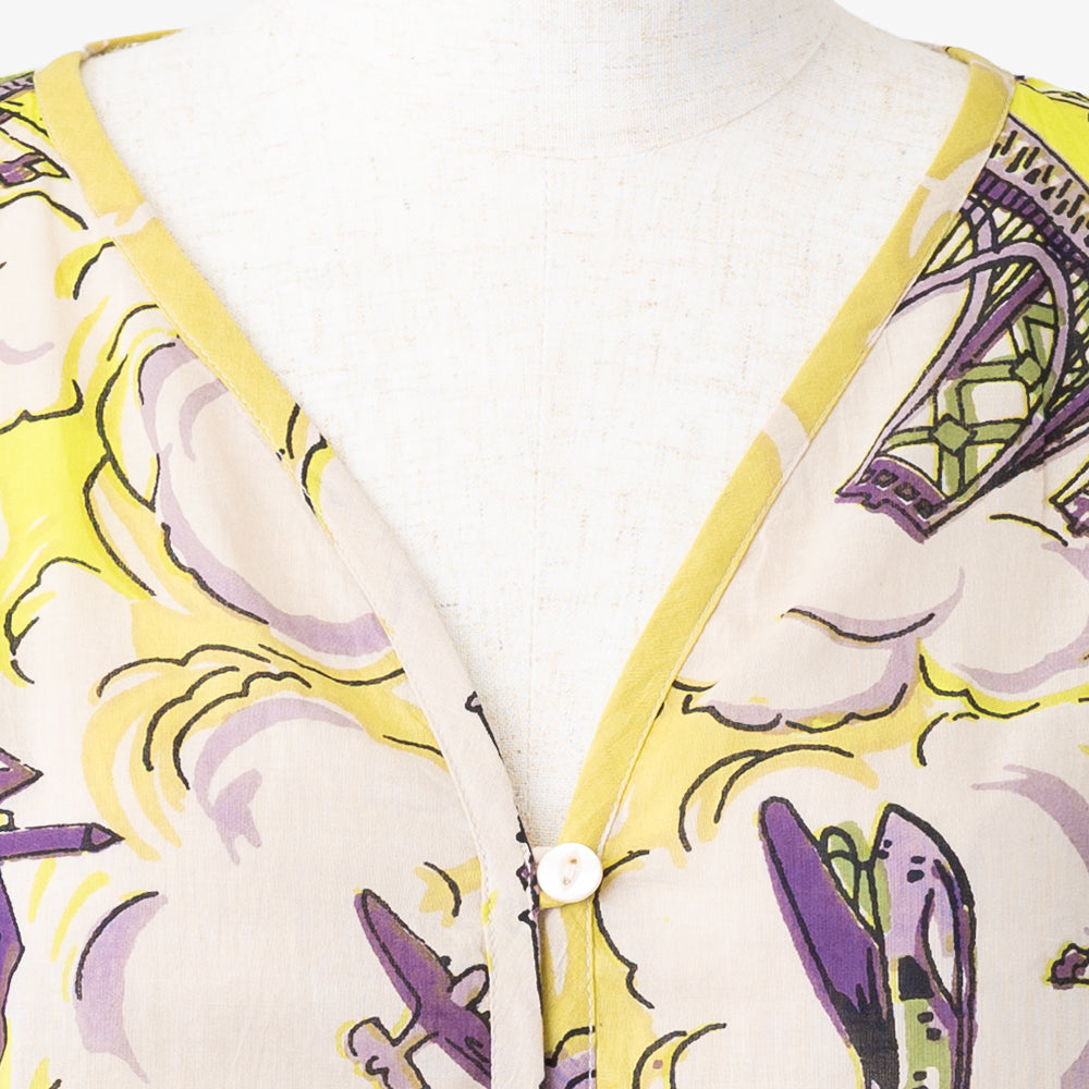 SF Map Pullover Shirt Yellow / PIM8124Map-26ss-c6