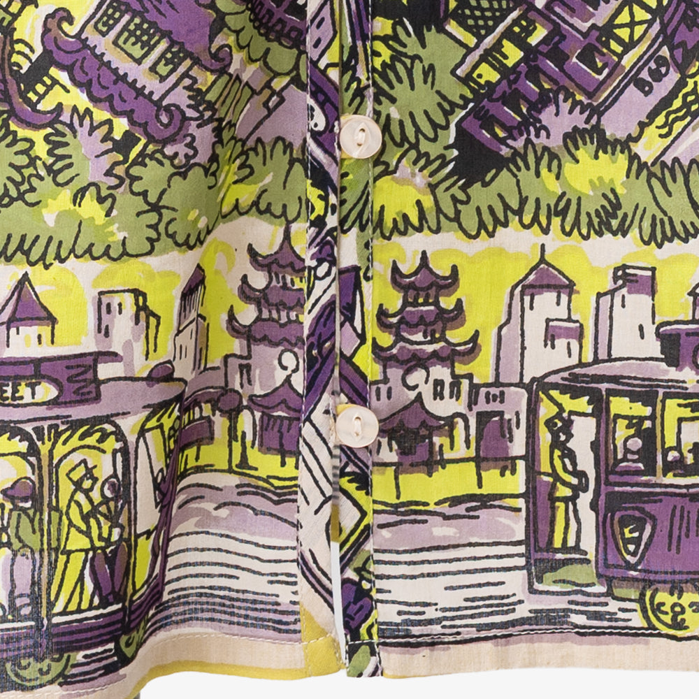 SF Map Pullover Shirt Yellow / PIM8124Map-26ss-c6
