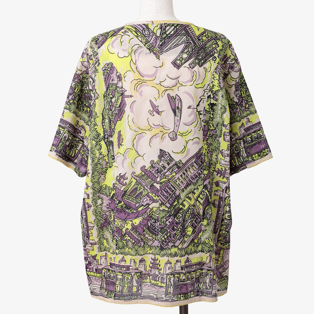 SF Map Pullover Shirt Yellow / PIM8124Map-26ss-c6