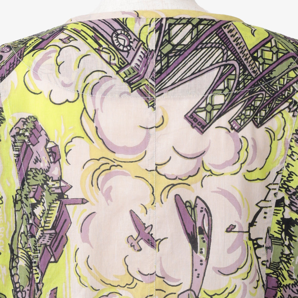 SF Map Pullover Shirt Yellow / PIM8124Map-26ss-c6