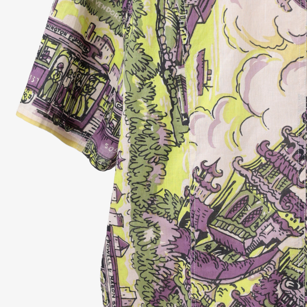 SF Map Pullover Shirt Yellow / PIM8124Map-26ss-c6